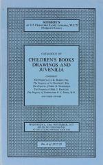 Sotheby Parke Bernet &amp; Co, Catalogue Of Children’s Books Drawings And Juvenilia.