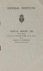 [Luke, Imperial Institute: Annual Report, 1926.