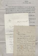 Wemyss / Luke – Manuscript Letters – signed