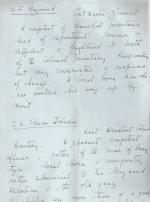 [Luke, Eight – page – Manuscript letter (MLS) to Sir Harry and manuscript evaluation of personnell at Government House (Fiji) 