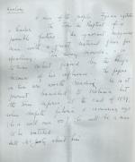 [Luke, Eight – page – Manuscript letter (MLS) to Sir Harry and manuscript evaluation of personnell at Government House (Fiji) 