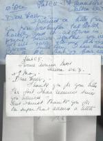 Collection of three (3) lengthy letters from Malta to Sir Harry Luke by an undeciphered sender.