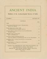 [Wheeler, ANCIENT INDIA - Bulletin of the Archaeological Survey of India