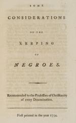 John Woolman, Some Considerations on the Keeping of Negroes