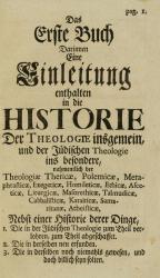 Jacob Friedrich Reimmann, Versuch einer Einleitung in die Historie der Theologie