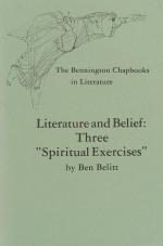 Ben Belitt, Literature and Belief: Three “Spiritual Exercises”.