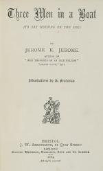 Jerome K. Jerome, Three Men in a Boat – (To say nothing of the Dog).