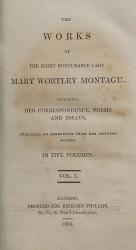 Montagu, The Works of the Right Honorable Lady Mary Wortley Montagu