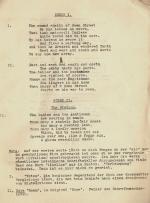 Original Typescript of a Play with Manuscript-Drawings, celebrating the departure of Harry Charles Lukach into the World (possibly after leaving Trinity College Oxford).