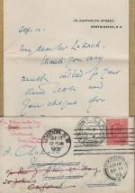 Luke - Letter addressed to the Country House of the Pirie-Gordon Family