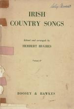  Irish Country Songs from the library of Cantor Philip Model