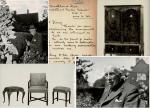 Percy A. Wells / May Morris - Manuscript Archive Material on Furniture Design with Letters, Drawings, Photographs and Books