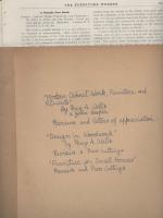 Percy A. Wells / May Morris – Manuscript Archive Material on Furniture Design with Letters, Drawings, Photographs and Books