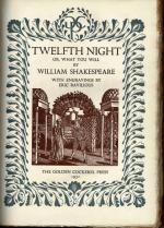 [Ravilious, “Twelfth Night or, What You Will” by William Shakespeare – With Engravings by Eric Ravilious.