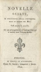 Boccaccio, Novelle Scelte, E Descrizione Della Pestilenza Stata In Firenze Nel 1348.