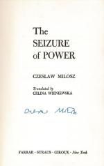 Milosz, The Seizure of Power [Signed - Uncorrected Proof].