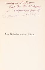 Alfred Bock – Deutsche Dichter in ihren Beziehungen zur Musik [Widmungsexemplar von Alfred Bock].