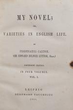 Caxton, My Novel, Or Varieties In English Life.