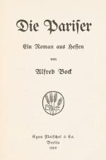 [Otto Ubbelohde / Bock, Alfred] – Die Pariser.