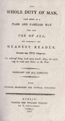 [Hammond, The Whole Duty of Man, Laid Down In A Plain and Familiar Way for The Use of ALL