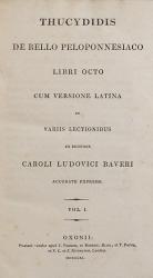 [Thucydides] Bauer, Thucydides – De Bello Peloponnesiaco Libri Octo