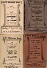 Goff, Collection of fifteen (15) Historical Auction-Catalogues of Bloodstock-Sales between the Years 1938-1954.