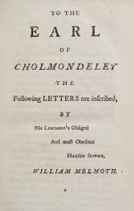 Pliny [Gaius Plinius Caecilius Secundus / Pliny the Younger] / Melmoth, The Letters of Pliny the Consul