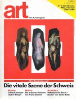 Hecht, Art. Das Kunstmagazin: Die vitale Szene in der Schweiz.