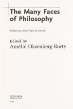 [Cavell, The Many Faces of Philosophy. Reflections from Plato to Arendt.