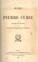 Curie- Oeuvres de Pierre Curie