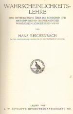 Reichenbach- Wahrscheinlichkeitslehre