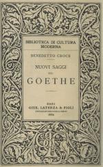 Croce-Nuovi Saggi sul Goethe