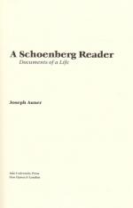 Auner, A Schoenberg Reader.