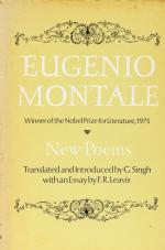 Montale, New Poems.