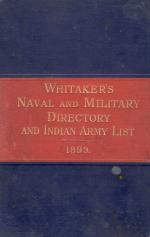 Whitaker. Whitaker's Naval and Military Directory and Indian Army List 1899.