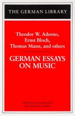 Hermand, German Essays on Music.