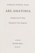 Ovid / Moore, Ars Amatoria.