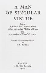 Rowse, A Man Of Singular Virtue.