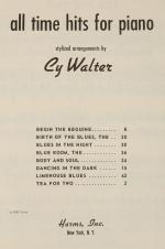 Walter, All Time Hits for Piano.