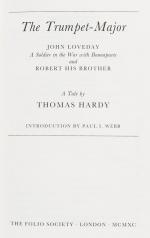 Hardy, The Trumpet-Major: John Loveday, A Soldier in the War with Buonaparte and Robert his Brother.