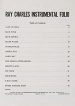 Charles, Ray Charles Instrumental Folio.