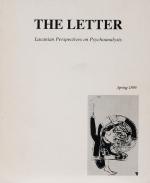 Comiskey-Texier, The Letter: Lancanian Perspectives on Psychoanalysis. Spring 1995