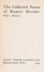 Brooke, Collected Poems of Rupert Brooke: With a Memoir.