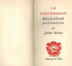 Marías, La Universidad: Realidad Problematica.