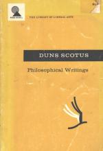 Scotus, Philosophical Writings.