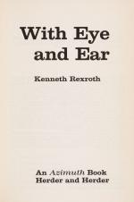 Rexroth, With Eye and Ear.