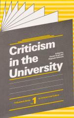 Graff, Criticism in the University.