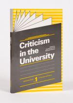 Graff, Criticism in the University.