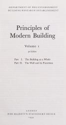 Department of the Environment Building Research Establishment. Principles of Modern Building Volume I &amp; Volume II.