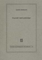 Heidegger, Was Ist Metaphysik?